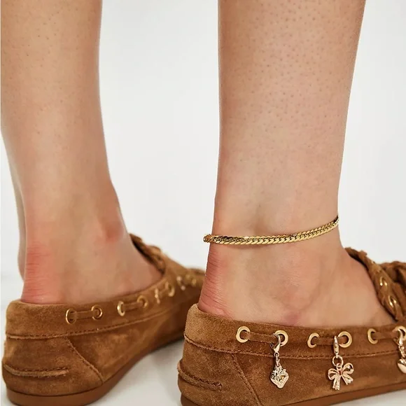 Jeffrey Campbell treasure chest Brown Loafers with Charm Details NIB - Picture 3 of 4